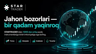 Creatividad publicitaria en Telegram Ads @startrader_uzb
